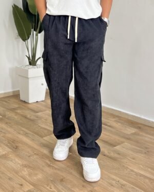 Pantalon Cargo en Velours
