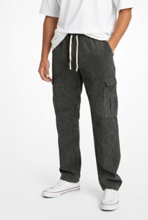 Pantalon Cargo en Velours